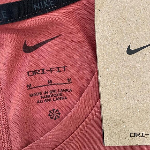 NWT Nike Running Swoosh Women's Short Sleeve T-Shirts Canyon Rust Size S-XL - Picture 4 of 8